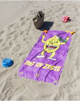 Drap de plage - Heiata - "Pas un zeste" - 140x70 cm