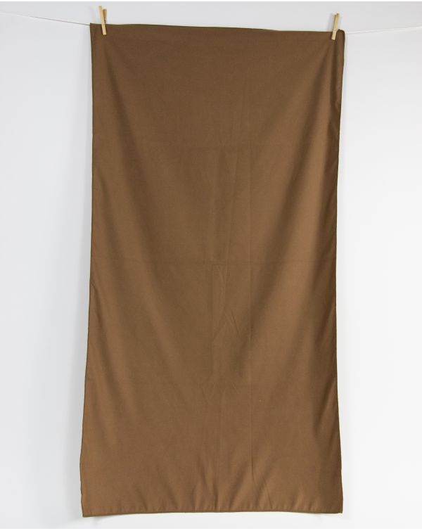 Drap de douche - suédé - marron - 70x130 cm